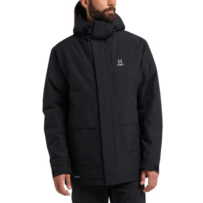 Haglöfs Salix Proof Mimic Parka – Parka izolată impermeabilă - Negru True Black