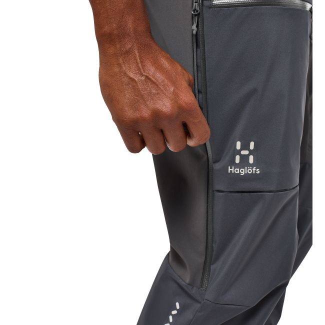 Haglöfs L.I.M Hybrid Touring Pant – Pantaloni hibrizi pentru tură de schi - Gri închis Magnetite