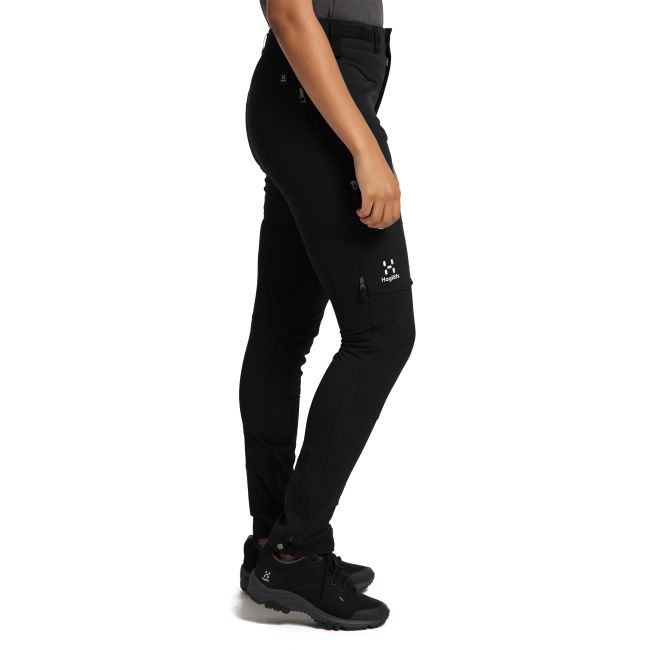 Haglöfs Rugged Slim Pant W – Pantaloni softshell outdoor - Negru True Black