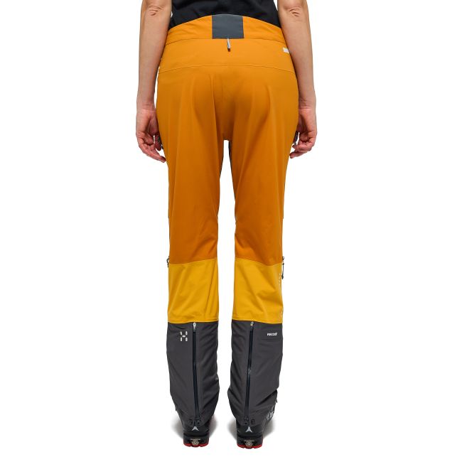 Haglöfs L.I.M Touring PROOF Pant W – Pantaloni impermeabili pentru tură de schi - Galben Sunny Yellow/Desert Yellow