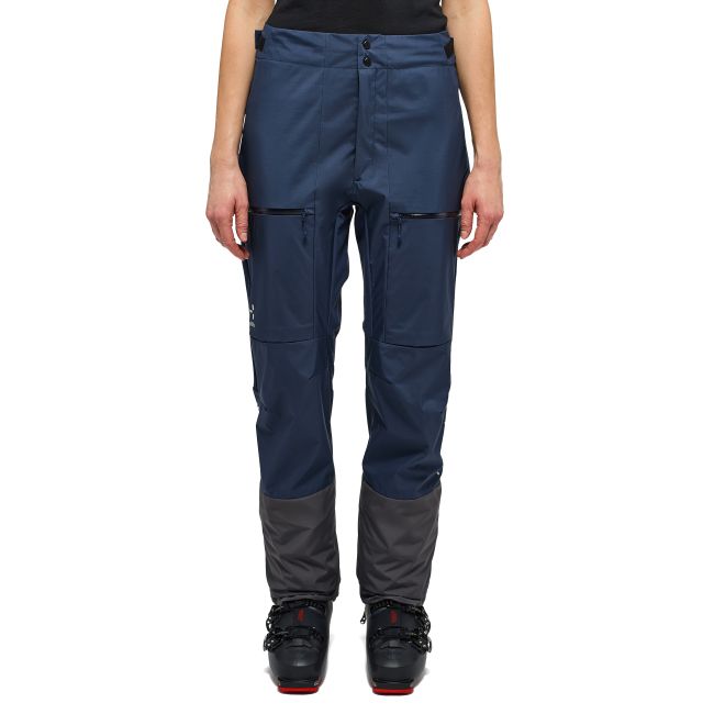 Haglöfs L.I.M Hybrid Touring Pant W – Pantaloni hibrizi pentru tură de schi - Albastru închis Tarn Blue