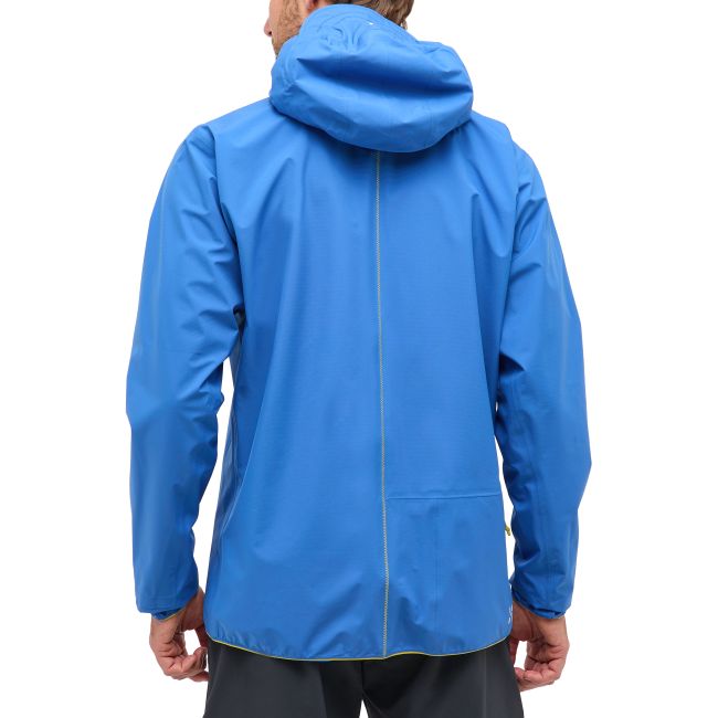 Haglöfs L.I.M Tempo Trail Proof Jacket – Geacă impermeabilă ultraușoară de alergare trail - Albastru Electric Blue