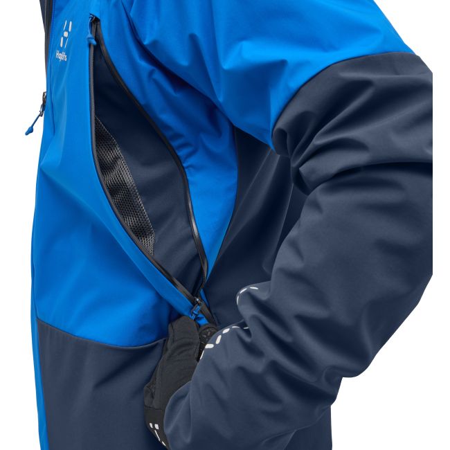 Haglöfs L.I.M Hybrid Touring Hood – Geacă hibridă pentru tură de schi - Albastru Electric Blue/Tarn Blue