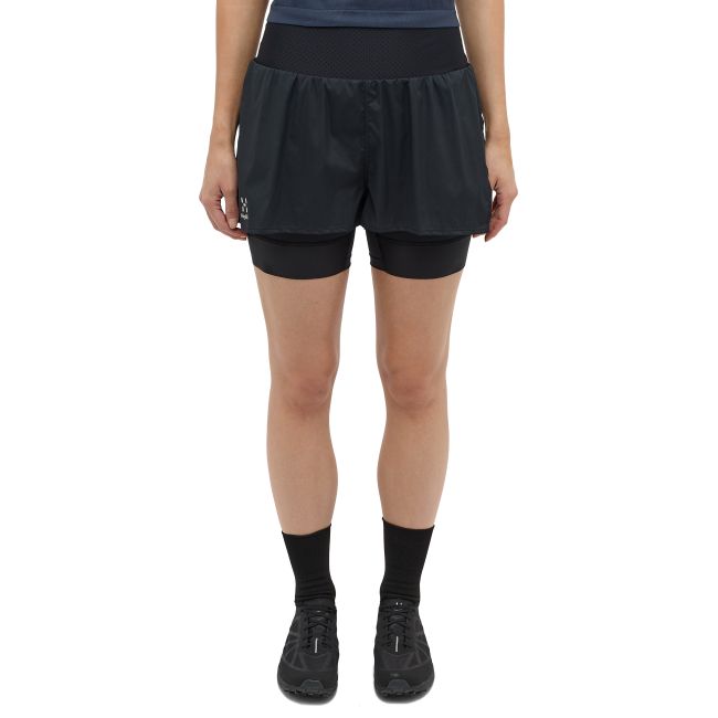 Haglöfs L.I.M Intense Trail 2-in-1 Shorts W – Pantaloni scurți 2 în 1 de alergare montană - Negru True Black