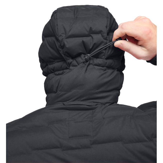 Haglöfs Spitz Down Hood – Geacă din puf elastică cu glugă - Negru True Black
