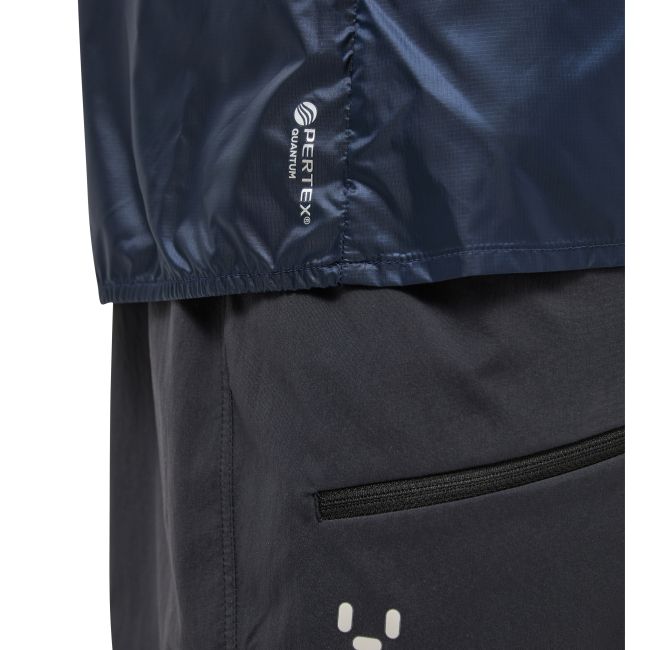 Haglöfs L.I.M Shield Hood – Geacă de vânt ultraușoară cu glugă - Albastru Tarn Blue