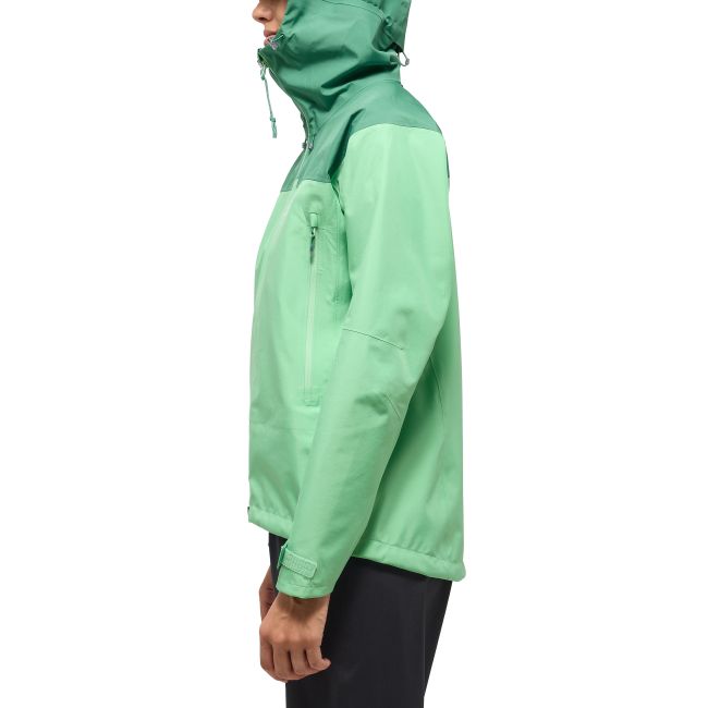 Haglöfs ROC Flash GTX Jacket W – Geacă GORE-TEX pentru munte - Verde Mint Stone/Dk Jelly Green