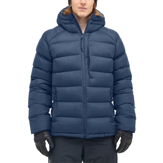 Haglöfs Rosson Down Hood – Geacă din puf cu glugă - Albastru închis Tarn Blue