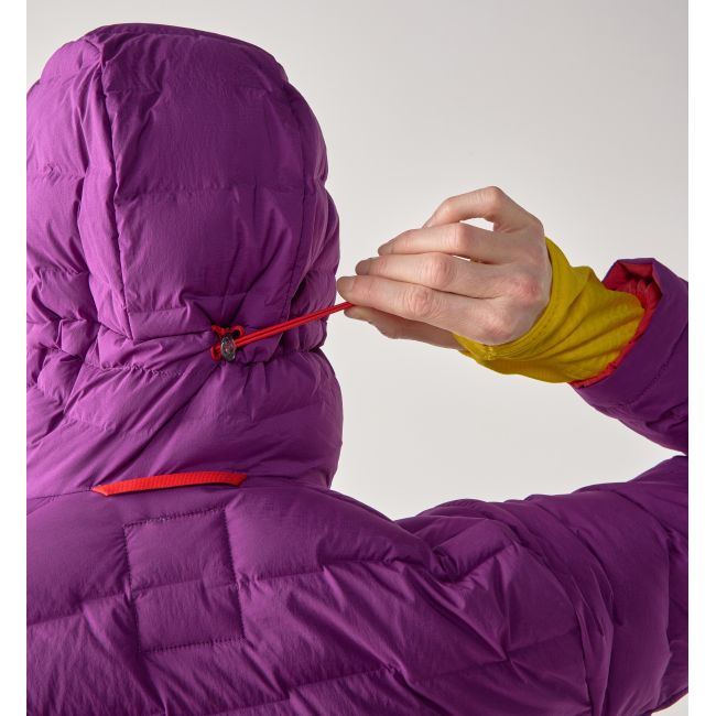 Haglöfs Spitz Down Hood W – Geacă din puf elastică cu glugă - Mov Grape Purple