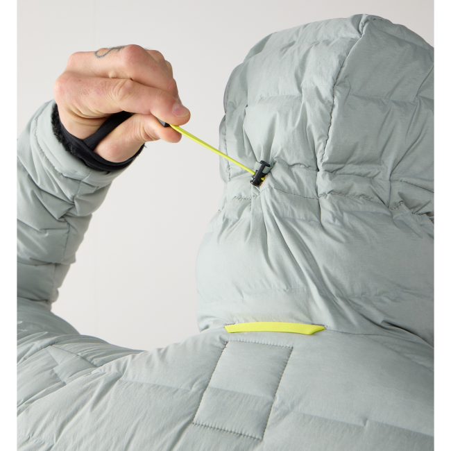 Haglöfs Spitz Down Hood – Geacă din puf elastică cu glugă - Verde Dew Green