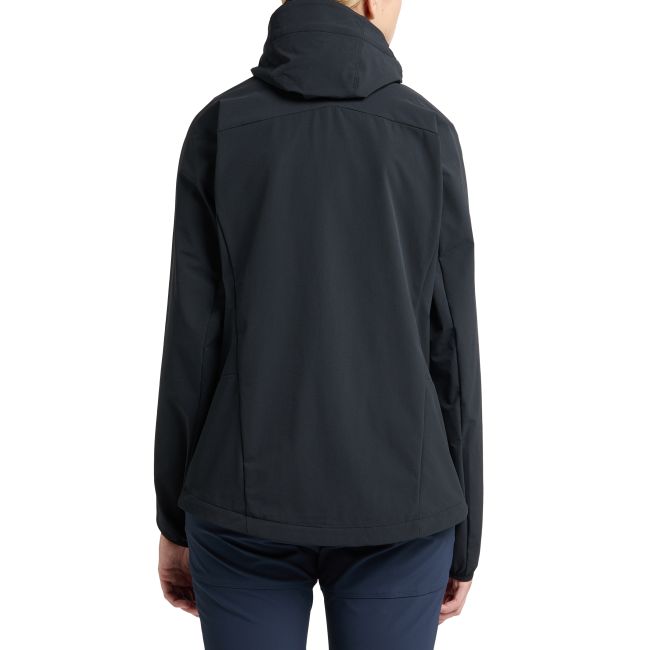 Haglöfs Move Softshell Hood W – Geacă softshell cu glugă - Negru True Black