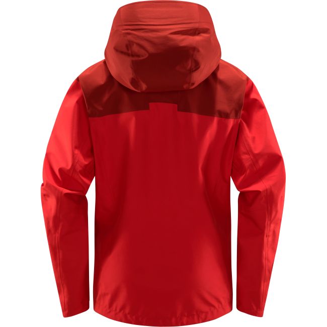 Haglöfs ROC Flash GTX Jacket W – Geacă GORE-TEX pentru munte - Roșu Poppy Red/Corrosion