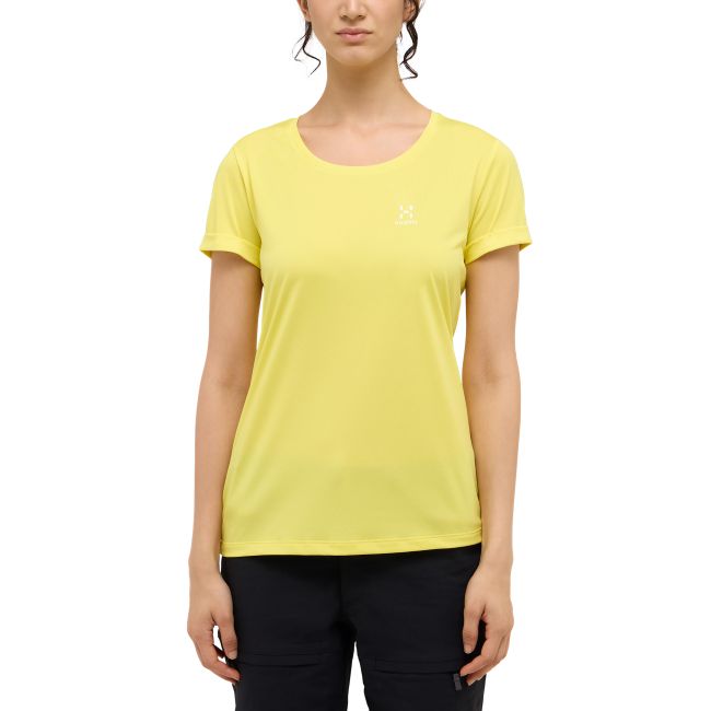 Haglöfs Ridge Hike Tee W – Tricou tehnic de drumeție - Galben Pale Yellow