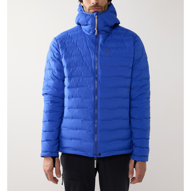 Haglöfs Spitz Down Hood – Geacă din puf elastică cu glugă - Albastru Northern Blue