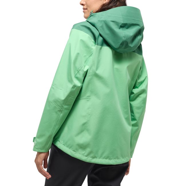 Haglöfs ROC Flash GTX Jacket W – Geacă GORE-TEX pentru munte - Verde Mint Stone/Dk Jelly Green