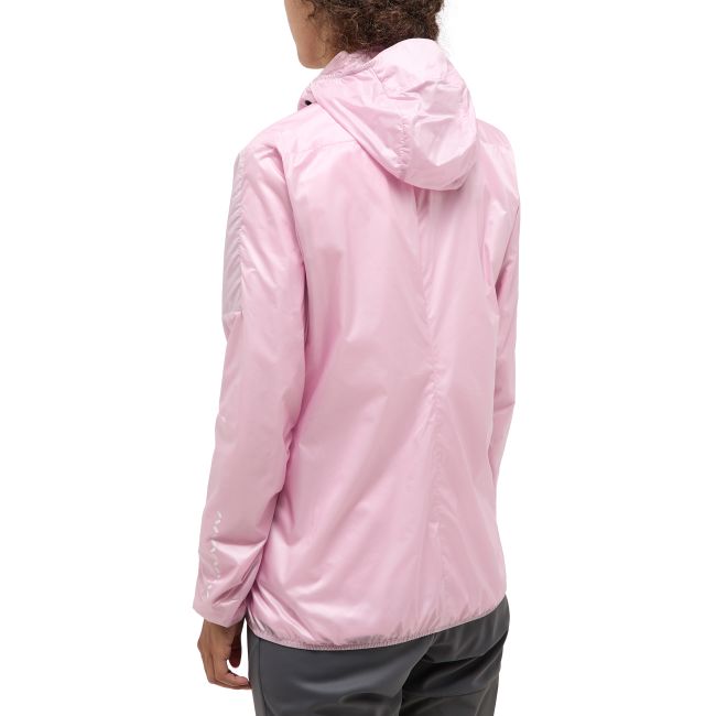 Haglöfs L.I.M Shield Hood W – Geacă de vânt ultraușoară cu glugă - Roz Fresh Pink