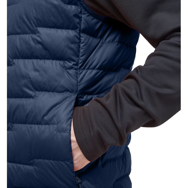 Haglöfs ROC Flash Down Vest – Vestă tehnică din puf - Albastru închis Tarn Blue