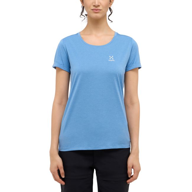 Haglöfs Ridge Hike Tee W – Tricou tehnic de drumeție - Albastru deschis Sky Blue