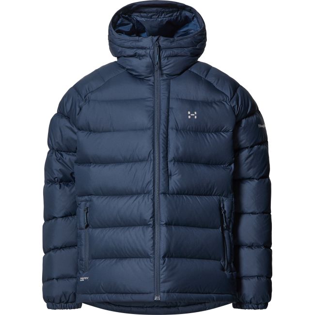 Haglöfs Rosson Down Hood – Geacă din puf cu glugă - Albastru închis Tarn Blue