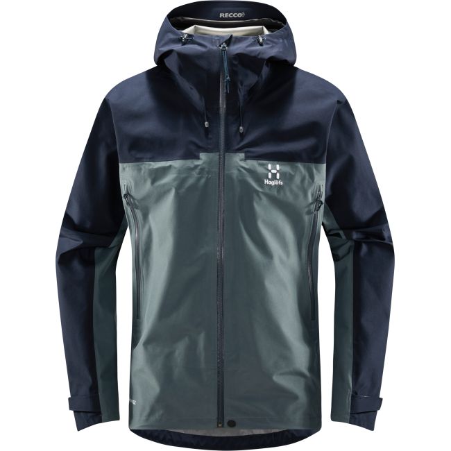 Haglöfs ROC Flash GTX Jacket – Geacă GORE-TEX pentru munte - Albastru Steel Blue/Tarn Blue