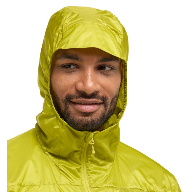 Haglöfs L.I.M Shield Hood – Geacă de vânt ultraușoară cu glugă - Verde Aurora