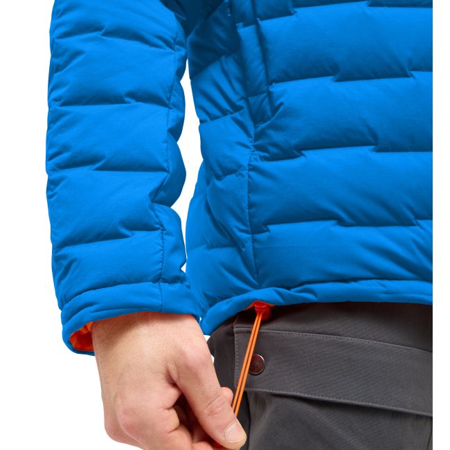 Haglöfs Spitz Down Hood – Geacă din puf elastică cu glugă - Albastru Electric Blue