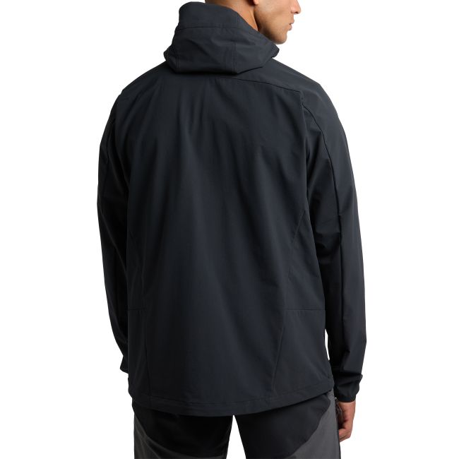 Haglöfs Move Softshell Hood – Geacă softshell cu glugă - Negru True Black