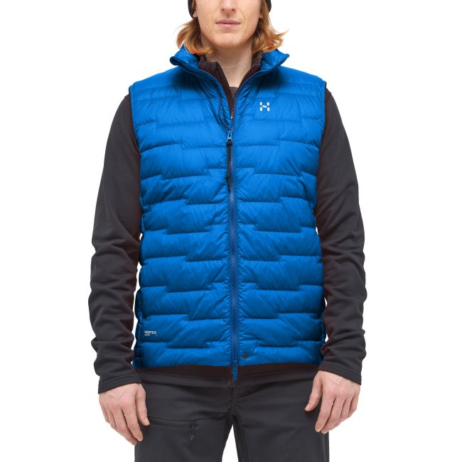 Haglöfs ROC Flash Down Vest – Vestă tehnică din puf - Albastru Electric Blue