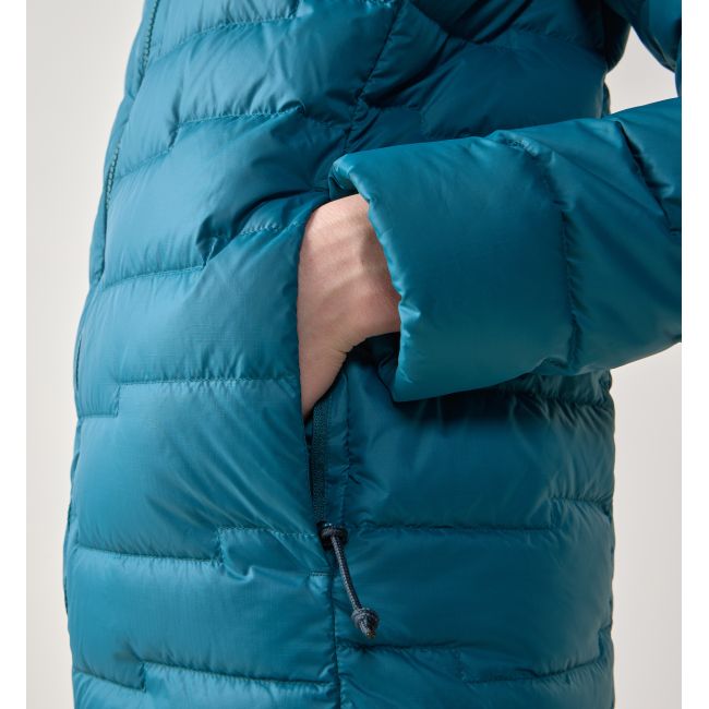Haglöfs ROC Flash Down Hood W – Geacă tehnică din puf cu glugă - Albastru Deep Teal