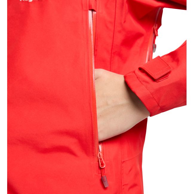 Haglöfs ROC Flash GTX Jacket W – Geacă GORE-TEX pentru munte - Roșu Poppy Red/Corrosion