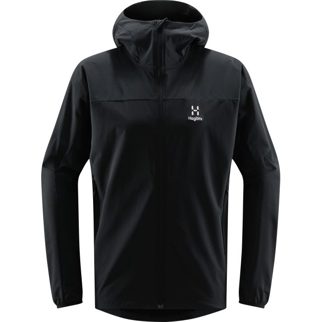 Haglöfs Move Softshell Hood – Geacă softshell cu glugă - Negru True Black