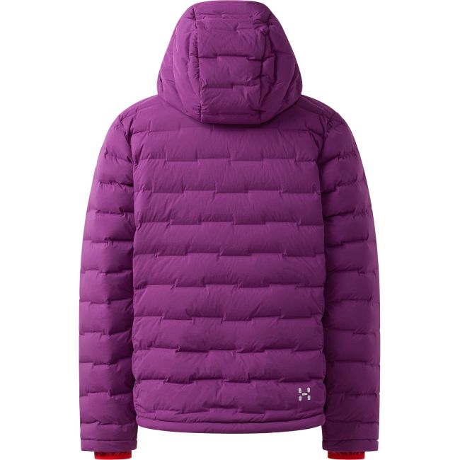 Haglöfs Spitz Down Hood W – Geacă din puf elastică cu glugă - Mov Grape Purple