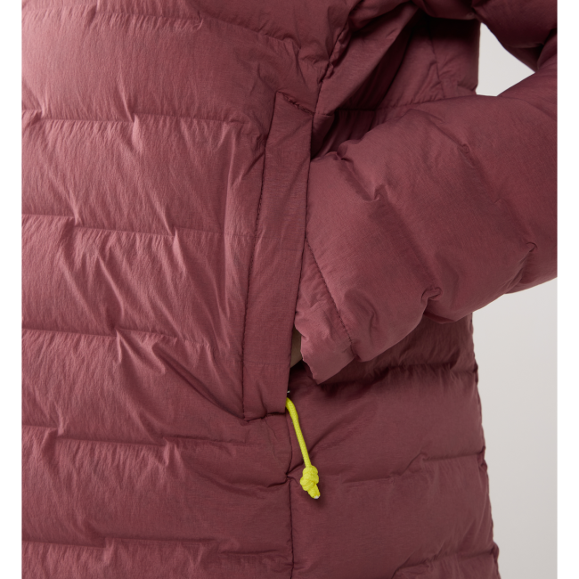 Haglöfs Spitz Down Hood W – Geacă din puf elastică cu glugă - Roz Misty Mauve