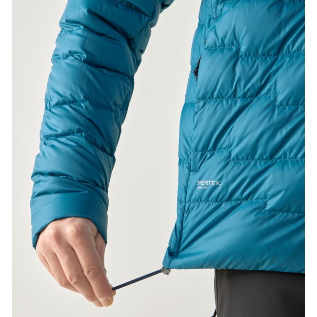 Haglöfs ROC Flash Down Hood – Geacă tehnică din puf cu glugă - Albastru Deep Teal