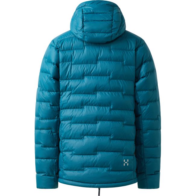 Haglöfs ROC Flash Down Hood W – Geacă tehnică din puf cu glugă - Albastru Deep Teal