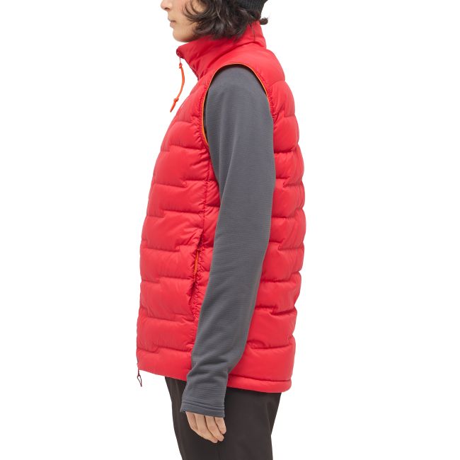Haglöfs ROC Flash Down Vest W – Vestă tehnică din puf - Roșu Bright Red