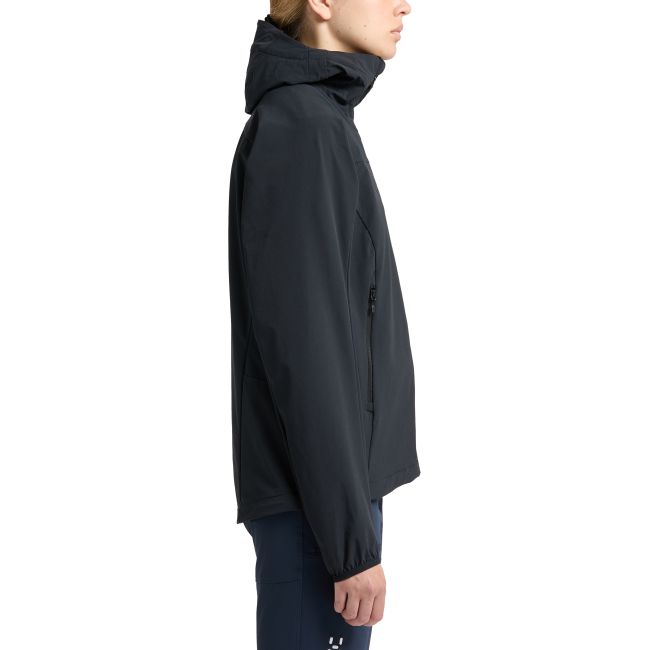 Haglöfs Move Softshell Hood W – Geacă softshell cu glugă - Negru True Black