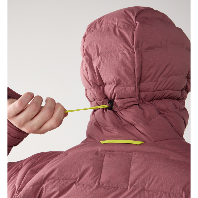 Haglöfs Spitz Down Hood W – Geacă din puf elastică cu glugă - Roz Misty Mauve