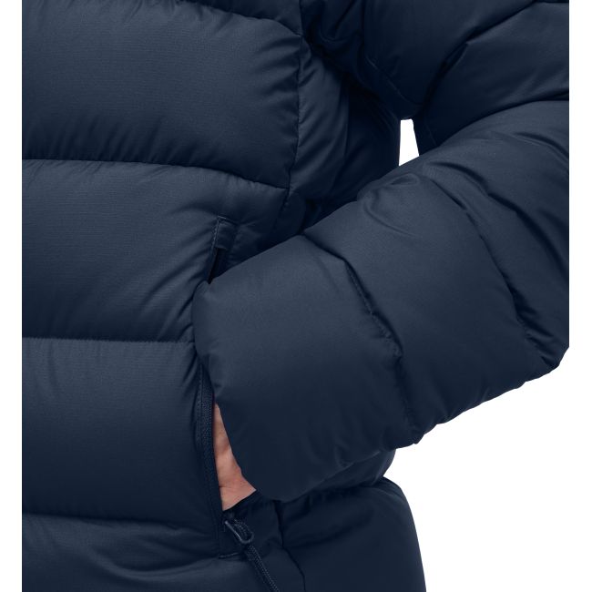 Haglöfs Rosson Down Hood W – Geacă din puf cu glugă - Albastru închis Tarn Blue