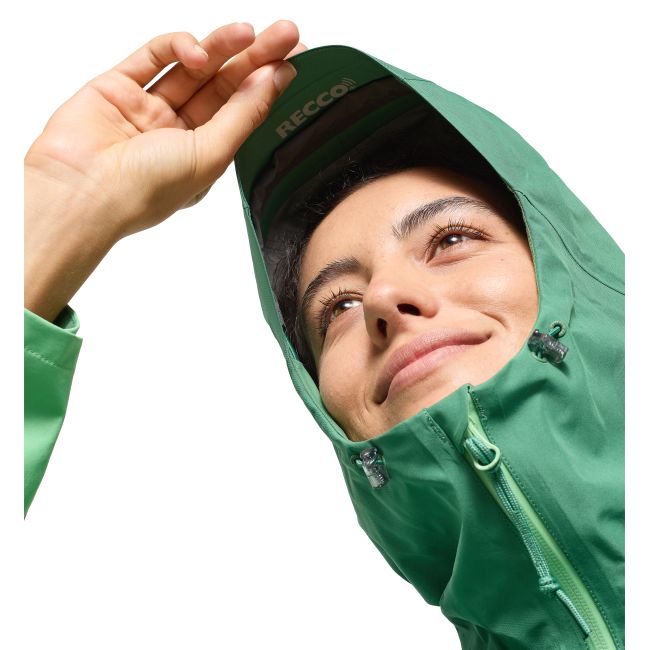Haglöfs ROC Flash GTX Jacket W – Geacă GORE-TEX pentru munte - Verde Mint Stone/Dk Jelly Green