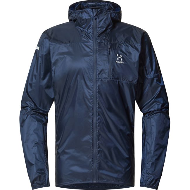 Haglöfs L.I.M Shield Hood – Geacă de vânt ultraușoară cu glugă - Albastru Tarn Blue