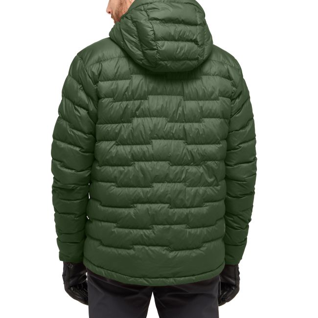 Haglöfs ROC Flash Down Hood – Geacă tehnică din puf cu glugă - Verde Seaweed Green