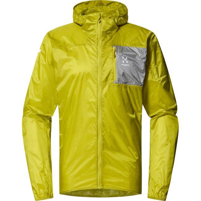 Haglöfs L.I.M Shield Hood – Geacă de vânt ultraușoară cu glugă - Verde Aurora
