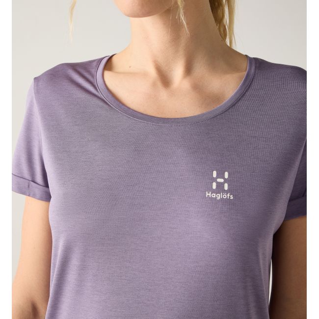 Haglöfs Ridge Hike Tee W – Tricou tehnic de drumeție - Mov Purple Fog