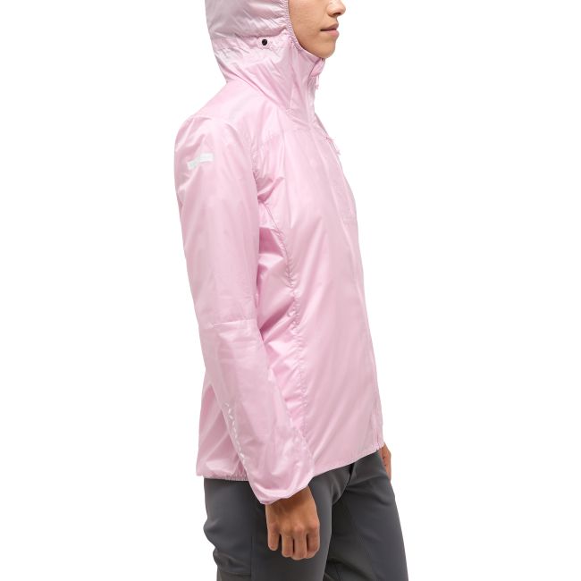 Haglöfs L.I.M Shield Hood W – Geacă de vânt ultraușoară cu glugă - Roz Fresh Pink