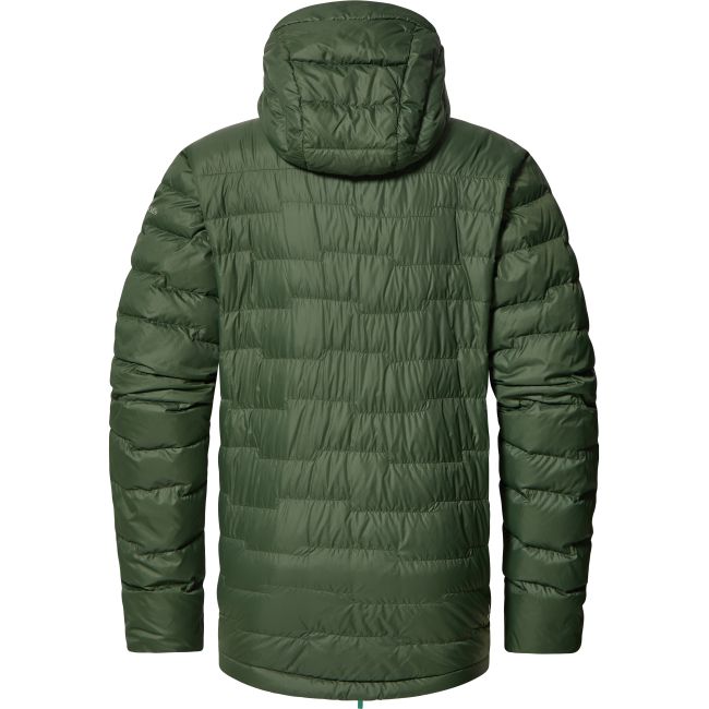 Haglöfs ROC Flash Down Hood – Geacă tehnică din puf cu glugă - Verde Seaweed Green