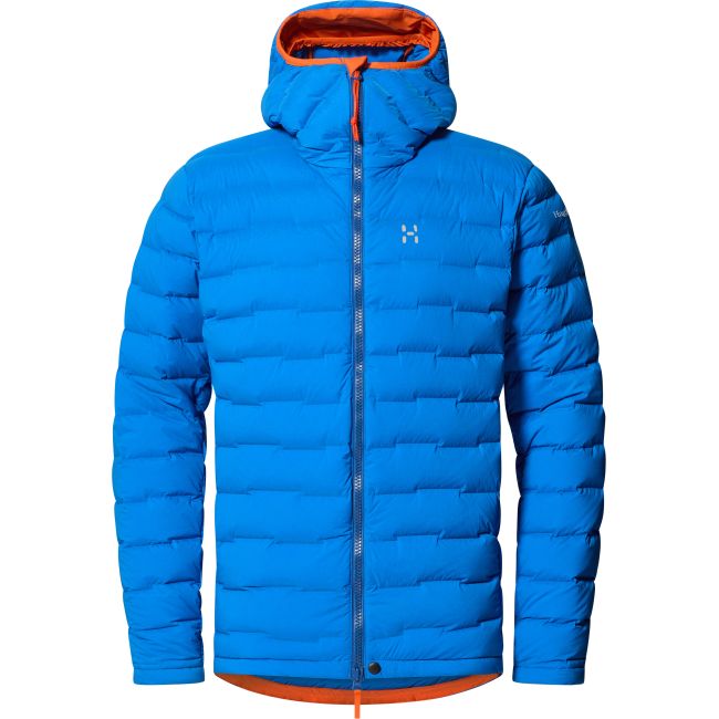 Haglöfs Spitz Down Hood – Geacă din puf elastică cu glugă - Albastru Electric Blue