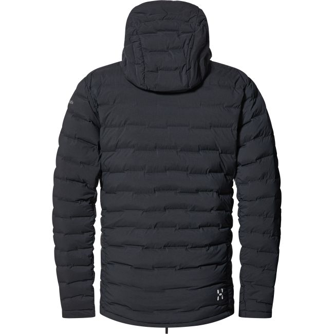 Haglöfs Spitz Down Hood – Geacă din puf elastică cu glugă - Negru True Black