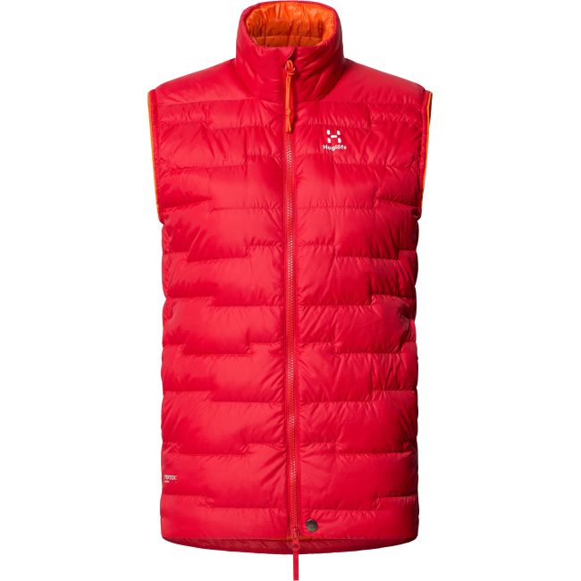 Haglöfs ROC Flash Down Vest W – Vestă tehnică din puf - Roșu Bright Red
