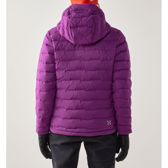 Haglöfs Spitz Down Hood W – Geacă din puf elastică cu glugă - Mov Grape Purple